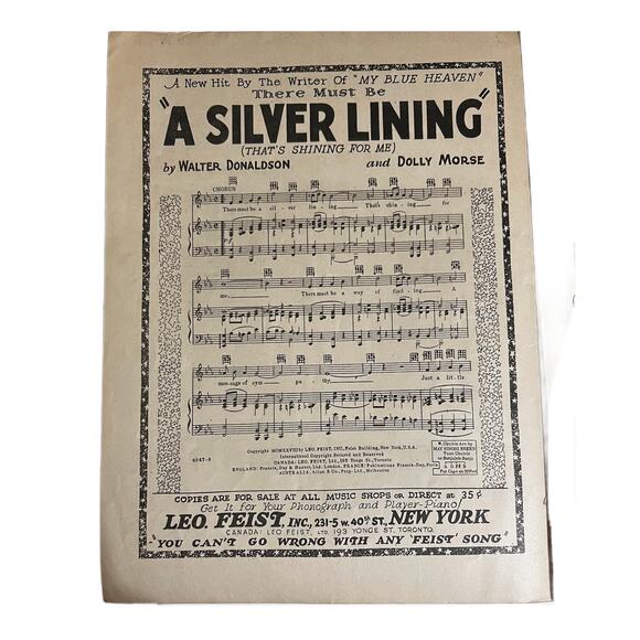 VTG Ramona Waltz Song Sheet Music Leo Feist Dolores Del Rio Circa 1927 - Picture 2 of 3